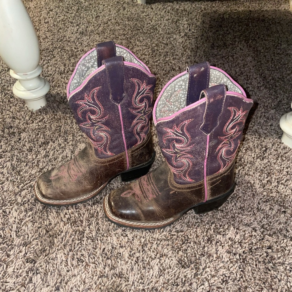 Toddler Girls Dan Post Boots Pink/Purple